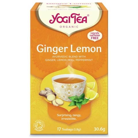 Tea Ginger Lemon, Yogi Tea, organic, 17 sachets