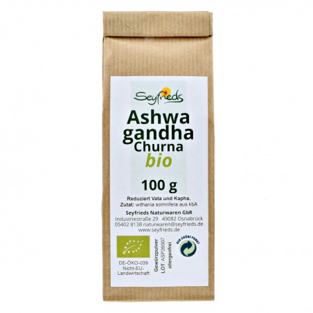 Ashwagandha powder, organic, Seyfried, 100g