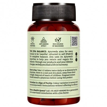 Dietary supplement Brahmi, Jiva Ayurveda, 120 tablets