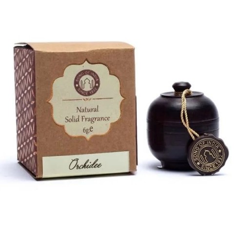 Home Fragrance cream Orchid in rosewood jar, Song of India, 6g