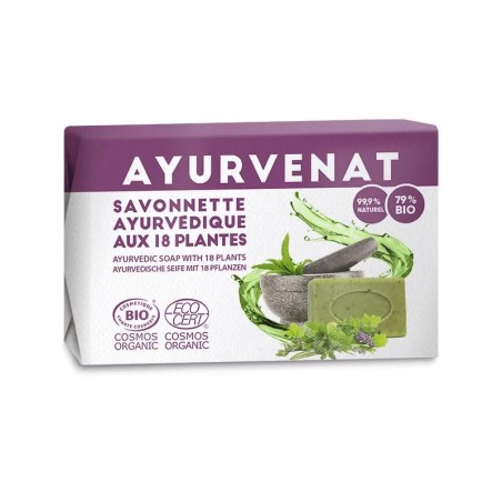Ayurvedic soap with 18 herbs Bio, Ayurvenat, 100g
