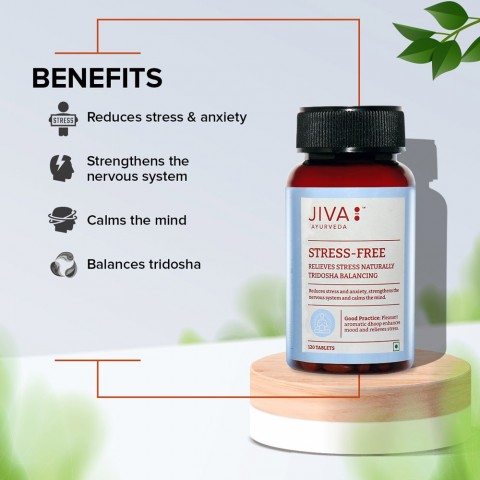 Food supplement Stress Free, Jiva Ayurveda, 120 tablets