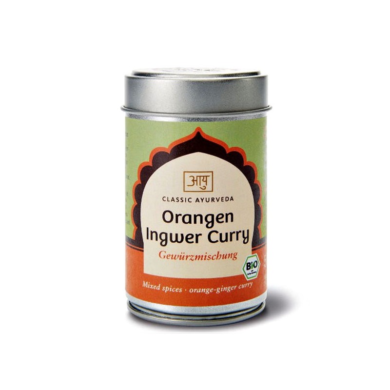 Mixture of spices Orange Ginger Curry, organic, Classic Ayurveda, 50 g