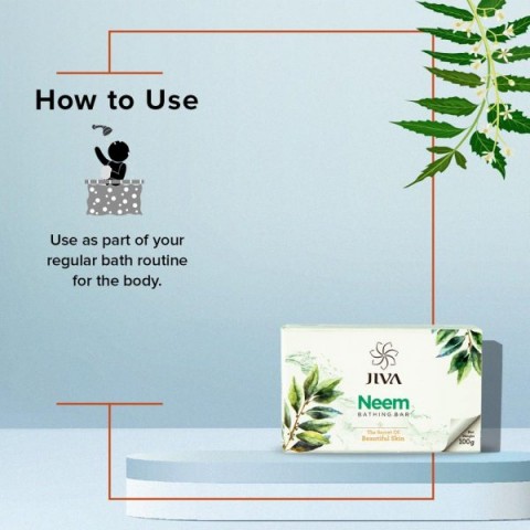 Soap for problem skin Neem Soap, Jiva Ayurveda, 100g