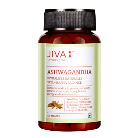 Ashwagandha, Jiva Ayurveda, 120 tablets