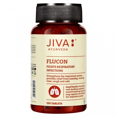 Пищевая добавка Flucon, Jiva Ayurveda, 120 таблеток