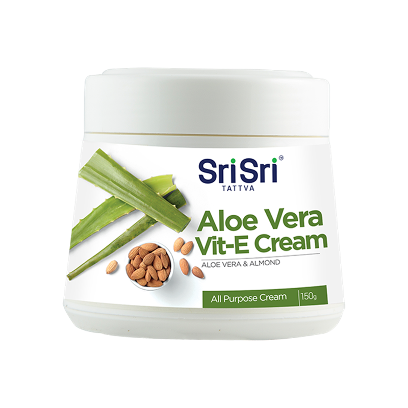 Face and body cream Aloe Vera Vit E Cream, Sri Sri Tattva, 150g