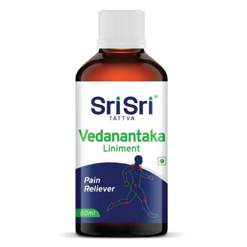 Pain-relieving oil Vedanantaka Liniment, Sri Sri Tattva, 60ml