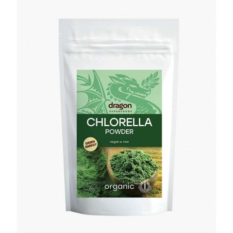 Chlorella powder, organic, Dragon Superfoods, 200g