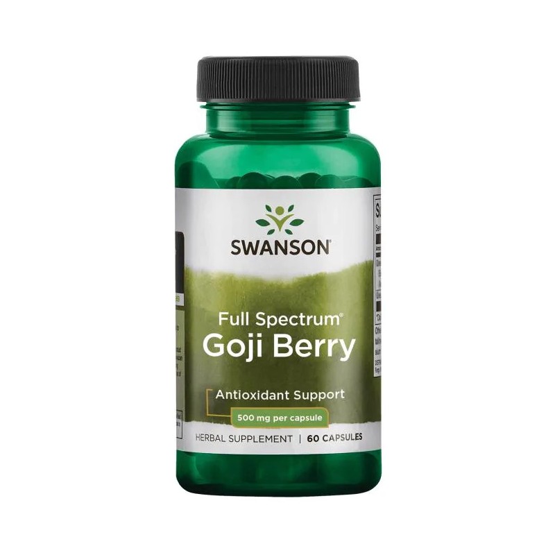 Goji Berries, Swanson, 500mg, 60 Capsules