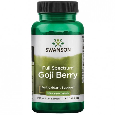 Goji Berries, Swanson, 500mg, 60 Capsules