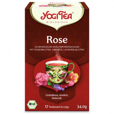 Пряный чай Rose, Yogi Tea, органический, 17 пакетиков