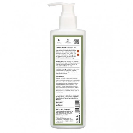 Shampoo for flaky hair Neem, Jiva Ayurveda, 200ml