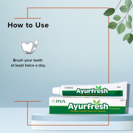 Ayurfresh Ayurvedic toothpaste, Jiva Ayurveda, 100g