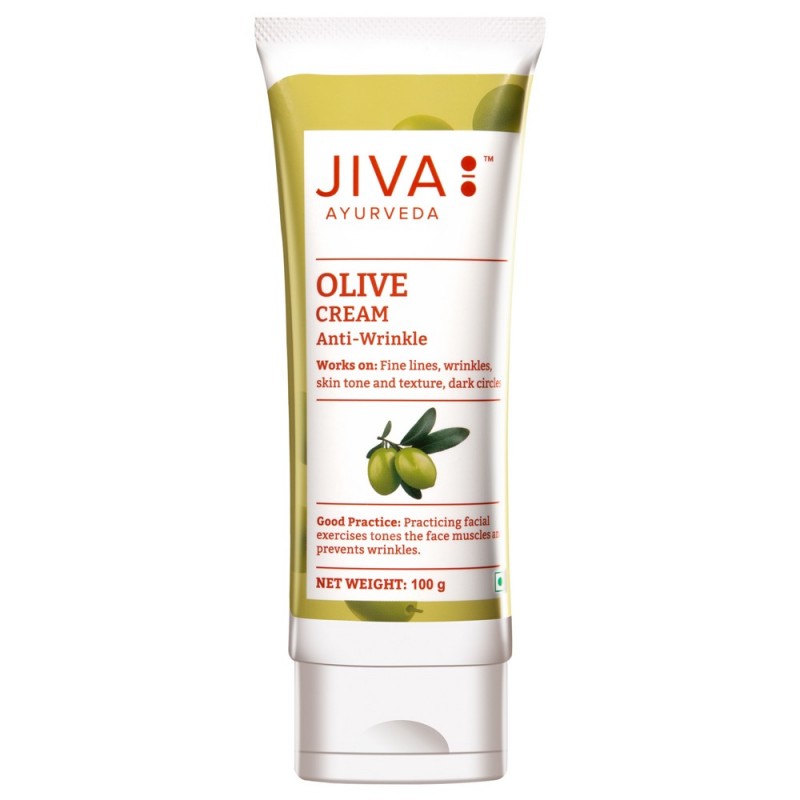 Face cream for wrinkled skin Olive, Jiva Ayurveda, 100g