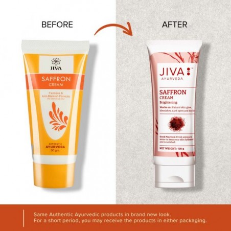 Face cream for blemished skin Saffron, Jiva Ayurveda, 100g