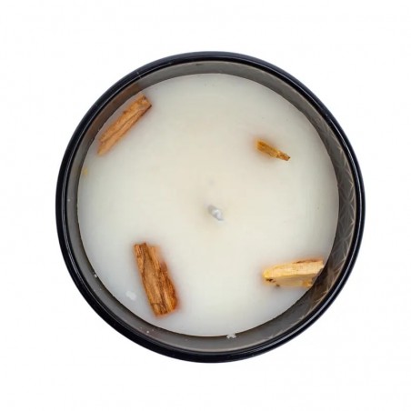 Scented soy wax candle Palo Santo & Cedar, Organic Goodness
