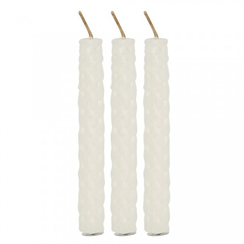 Cream beeswax Spell candles Blessed Bee, 6 pcs.