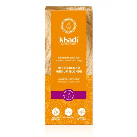 Natural dye for light and gray hair Sunrise, Khadi, 100g