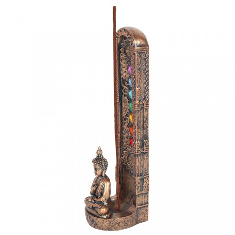 Chakra & Buddha incense stick holder, 24 cm