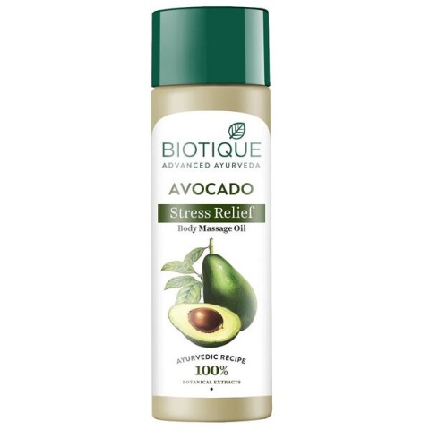 Relaxing body massage oil Bio Avocado, Biotique, 200ml