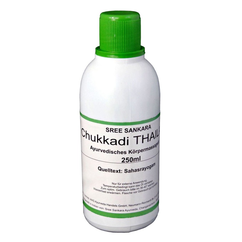 Ayurvedic massage oil Chukkadi Thailam, Sree Sankara, 250 ml