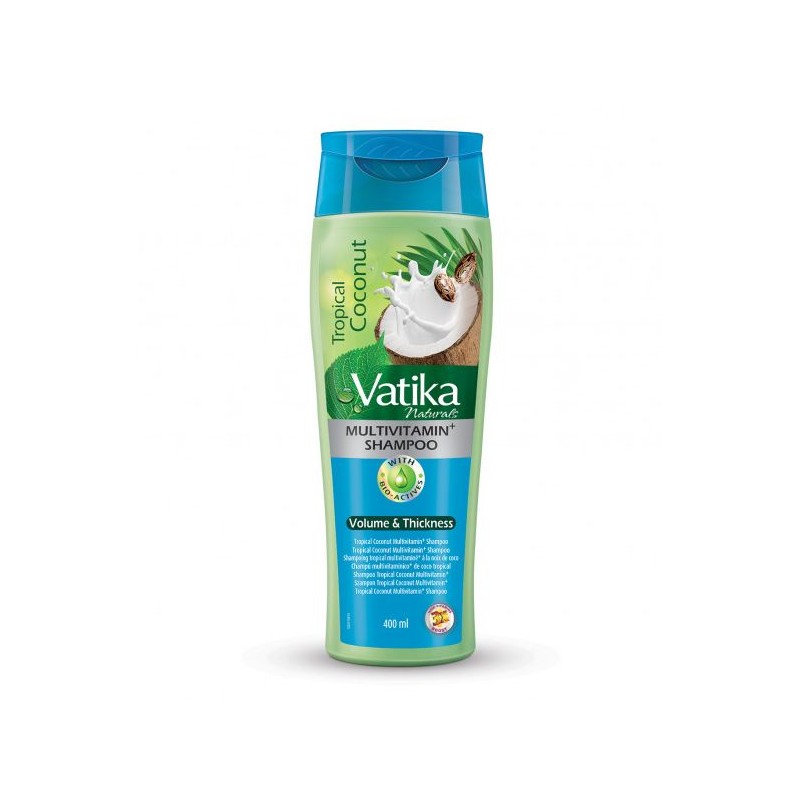 Shampoo for hair volume Coconut MutiVit, Dabur Vatika, 400 ml