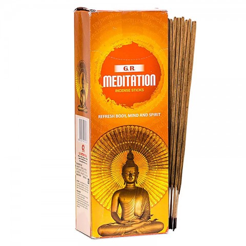 Incense sticks in a hexagonal box Meditation, GR, 20g