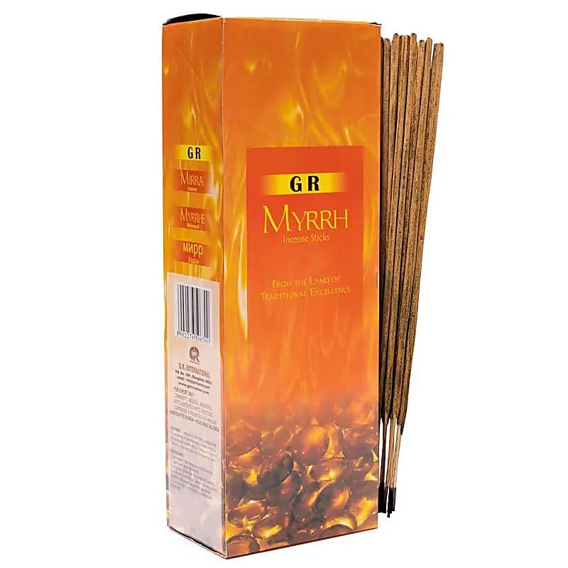 Incense sticks in a hexagonal box Myrrh, GR, 20g