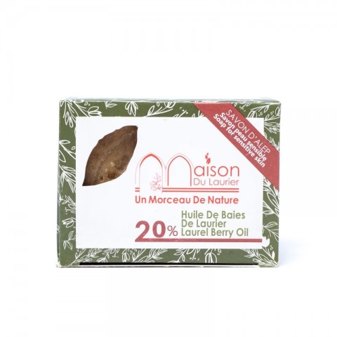 Aleppo soap with 20% laurel oil, Maison du Laurier, 200g