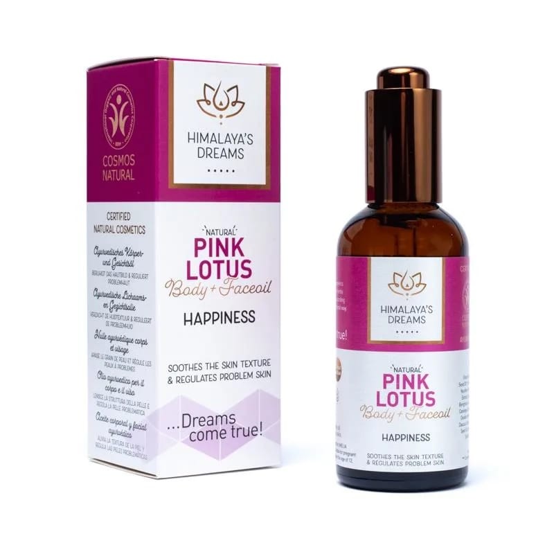 Ayurvedic body and face oil Pink Lotus/ Happiness, Himalaya's Dreams, 100ml