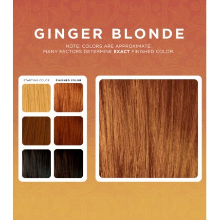 Natural hair dye Ginger Blonde, Indian Henna, 100g