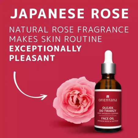 Japanese Rose and Saffron Facial Oil, Orientana, 50ml