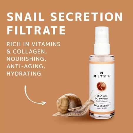 Facial essence with snail secretion, Orientana, 50ml