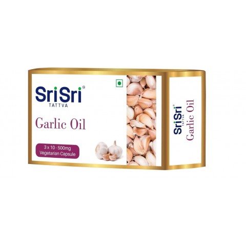 Garlic oil, Sri Sri Tattva, 500mg, 30 capsules