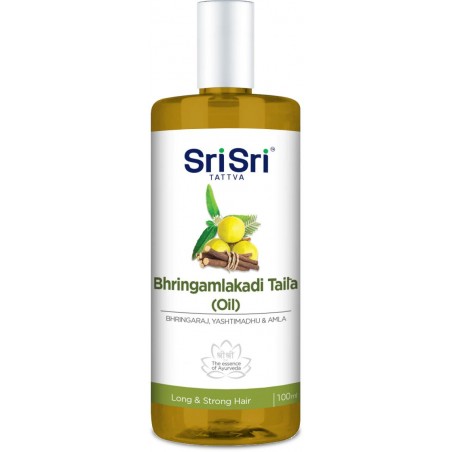 Oil for strong and long hair Bhringamlakadi Taila, Sri Sri Tattva, 100ml