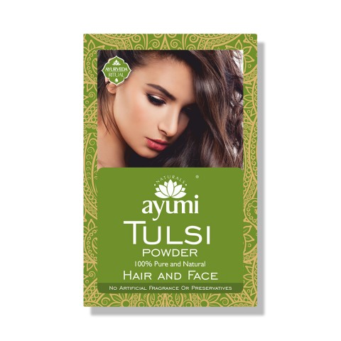 Indian basil powder for face and hair Tulsi, Ayumi, 100g