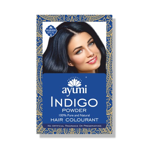 Vegetable hair dye powder Indigo, Ayumi, 100g