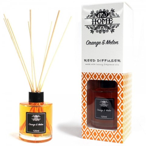 Essential oil reed diffuser for home Orange & Melon, Ancient, 120ml