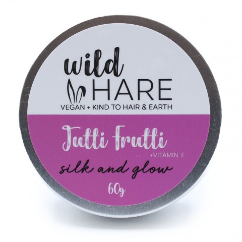 Твердый шампунь для шелковистых и блестящих волос Tutti Frutti, Wild Hare, 60 г