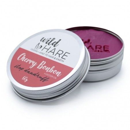 Жесткий шампунь для секущихся волос Cherry Bonbon, Wild Hare, 60г