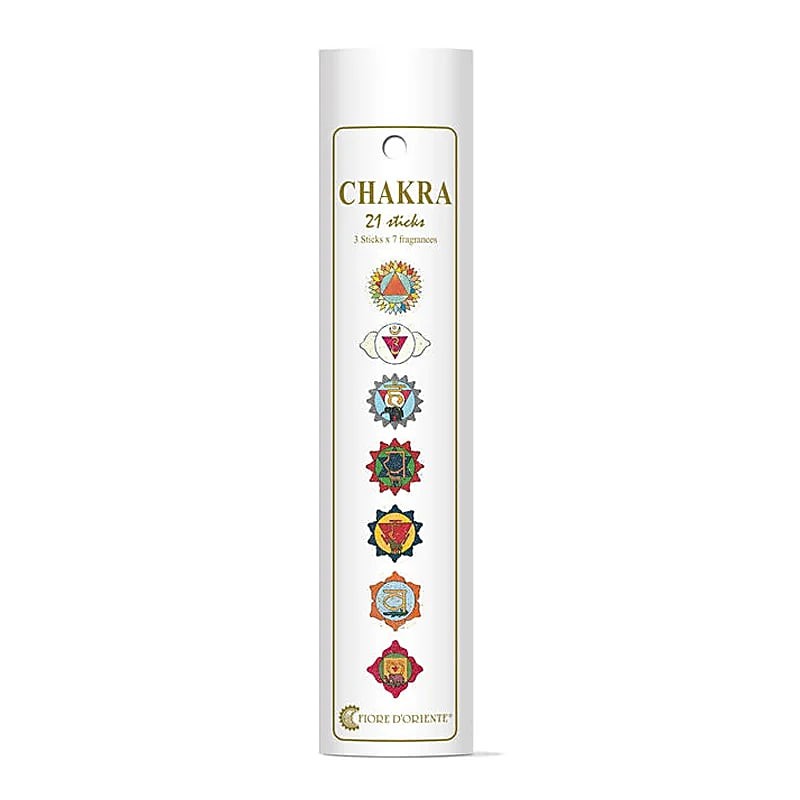 Chakra Incense Set, Fiore D'Oriente, 21 pcs.