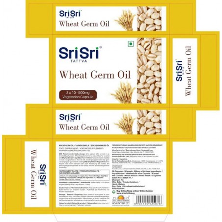 Wheat Germ Oil, Sri Sri Tattva, 500mg, 30 capsules
