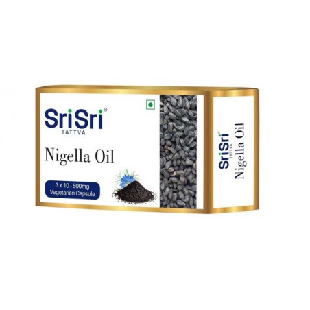 Black Seed Nigella Oil, Sri Sri Tattva, 500mg, 30 capsules