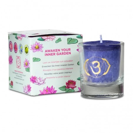 Scented 6th Chakra candle in gift box Ajna, Yoga Yogini