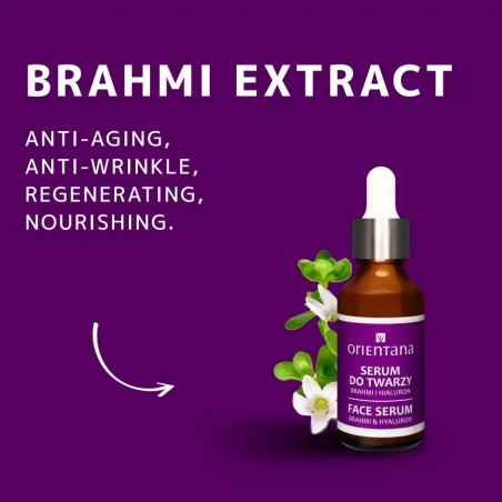 Facial serum Brahmi & Hyaluron, Orientana, 30ml