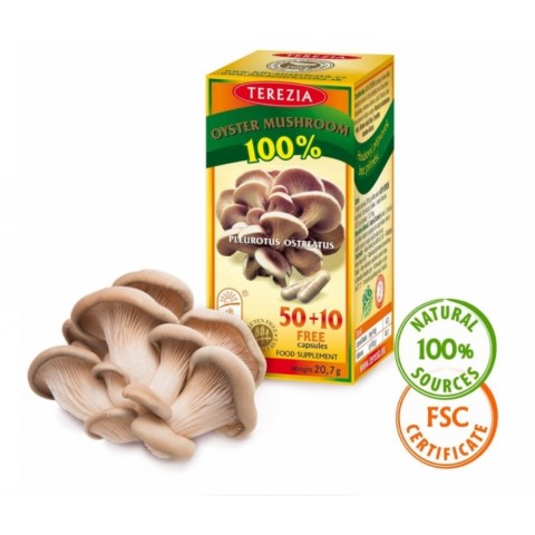 Oyster mushroom, Terezia, 60 capsules