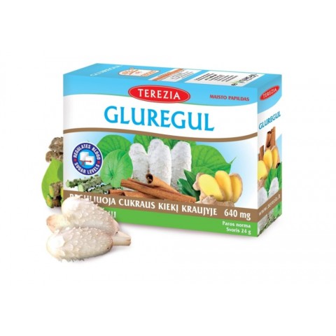 Sugar support food supplement Gluregul, Terezia, 60 capsules