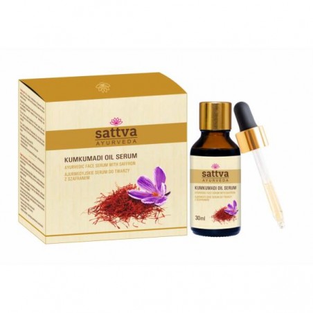 Saffron Face Oil Kumkumadi, Sattva Ayurveda, 30ml