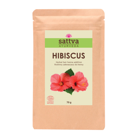 Hibiscus Hair Powder, Sattva Ayurveda, 70g